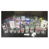 Lot Of Pepsi ADV Glass Tumblers & Shot Glasses.