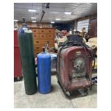 Lincoln Welder w/ Oxygen & Acetylene Tanks.