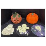 Halloween Decorations, Ceramic Jack-O-Lantern.