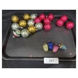 23 Vintage Shiny Brite Ornaments.