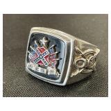 Sterling Silver Pride Of The South Onyx Ring.