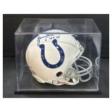 Autographed Lenny Moore Colts Mini Helmet.
