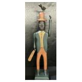 Anne Bounds Folk Art Black Americana Whirligig.
