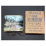 Vintage Lighted Helmscene Picture.