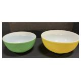 Pair Of Pyrex Mixing Bowls.