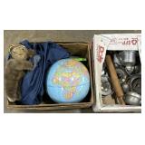 Globe, Metal Juicers, Ryobi Charger.