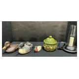 Breininger Redware Pottery, Duck Figurines.
