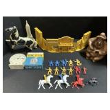 Banks, Cowboy Toys, Empire State, Horse.