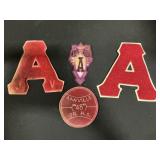 Annville High School Varsity Letters & Patches.