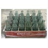 Coca Cola Adv Crate & Glass Bottles