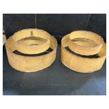 Atomic Fiberglass Lamp Shades.