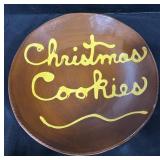 Breininger Redware Christmas Plate.