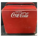 Advertising Coca-Cola Galvanized Steel Cooler.