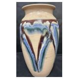 Signed Stoneware Vase.