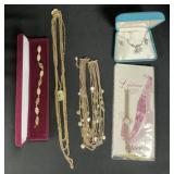 Sterling Silver Necklace & Earrings, Costume