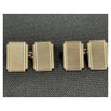 9K Gold Cuff Links.