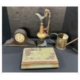 New Haven Clock, Jewelry Box, Ewer, Watering Can.