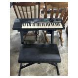 Yamaha PSR-16 Keyboard w/ Stand & Bench.