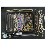 Costume Jewelry, Necklaces, Bracelet, Brooch
