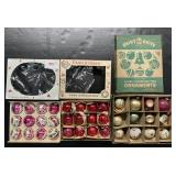 Vintage Glass Shiny Brite Christmas Ornaments.