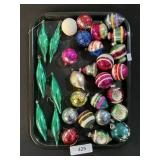 Vintage Glass Christmas Ornaments.