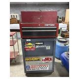 Metal Cart Toolbox & Craftsman Toolbox.