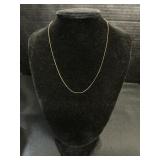 14K Gold Italian Necklace.