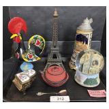German Stein, Japanese Tea Pot, & Painted Chicken.