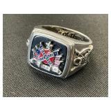 Sterling Silver Pride Of The South Onyx Ring.