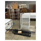 3 Metal Shelves.