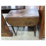 Inlayed Drop-Leaf Stand.