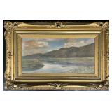 William L. Dylan Painting W/ Gilded Frame.