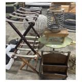 Luggage Stands, End Table, Magazine Rack.