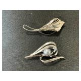 Sterling Silver Brooches.