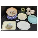 Willow Ware, Souvenir Porcelain Plates.