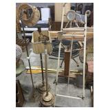 3 Lamps and Easel.