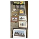 Dog Prints, Landscape & Floral Paintings.
