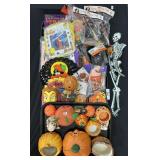 Halloween Decor, Die Cut Skeleton, Wigs.