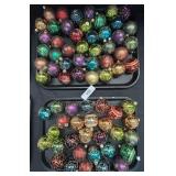 Lot Of Glittered Christmas Ornaments.