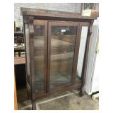 Antique Oak China Cabinet.