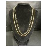 Pair Of Sterling Silver Necklaces, Milor.