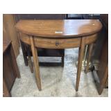 1-Drawer Folk Painted Crescent Stand.