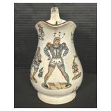 Vintage Staffordshire Puzzle Pitcher.