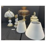 6 Various Table Lamps, 1 Touch Lamp.