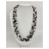 Multi-Strand Freshwater Pearl & Gemstone Necklace.