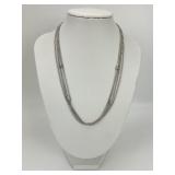 18KT Gold Diamond Accented Chain Necklace.