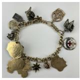 Gold Fill Charm Bracelet.