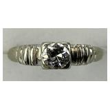 18KT White Gold Diamond Engagement Ring.