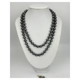 Hematite Beaded Necklace & Earring Charms.