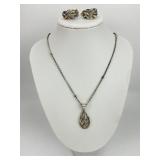 NWT 18KT & Sterling Lagos Necklace & Earrings.